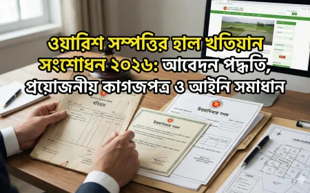 ওয়ারিশ সম্পত্তির হাল খতিয়ান সংশোধন ২০২৬: সম্পূর্ণ গাইডলাইন