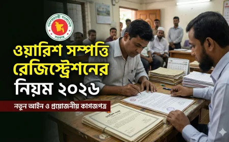 ওয়ারিশ সম্পত্তি রেজিস্ট্রেশনের নিয়ম ২০২৬: সম্পূর্ণ গাইড