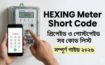 Hexing Meter Short Code | প্রিপেইড ও পোস্টপেইড সব কোড লিস্ট - সম্পূর্ণ গাইড ২০২৬