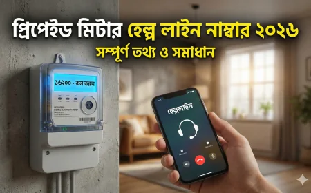 প্রিপেইড মিটার হেল্প লাইন নাম্বার ২০২৬ - সম্পূর্ণ তথ্য ও সমাধান