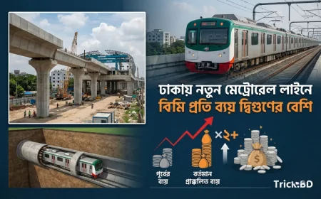 ঢাকায় নতুন মেট্রোরেল লাইনে কিমি প্রতি ব্যয় দ্বিগুণের বেশি: যা জানা জরুরি