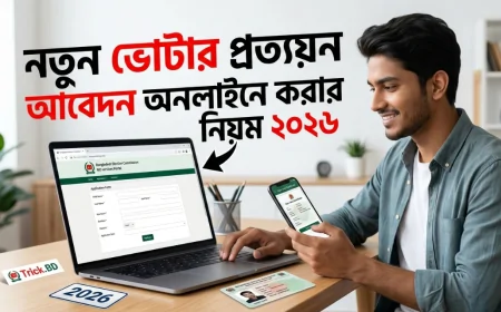 নতুন ভোটার প্রত্যয়ন আবেদন অনলাইনে করার নিয়ম ২০২৬ | সম্পূর্ণ গাইড