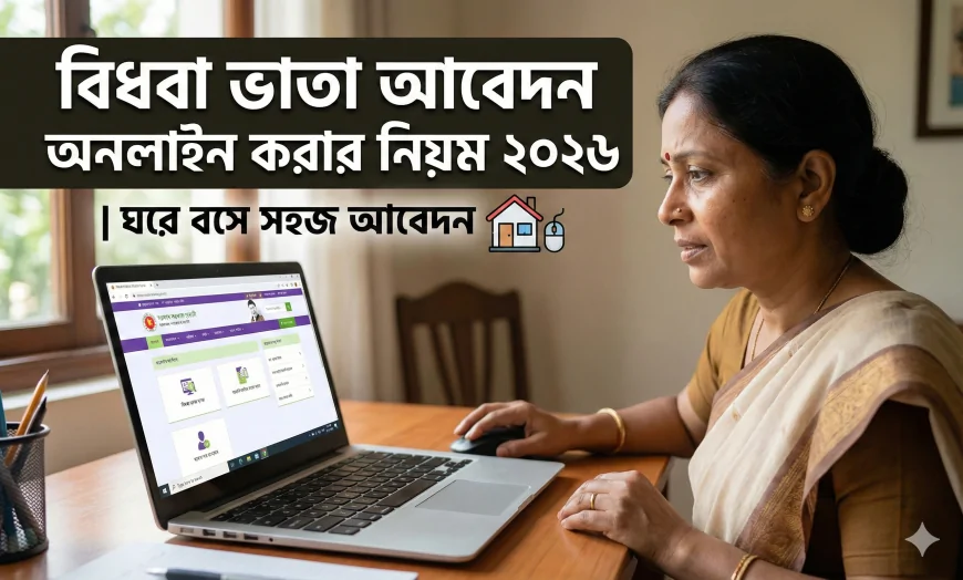 বিধবা ভাতা আবেদন অনলাইন করার নিয়ম ২০২৬ | ঘরে বসে সহজ আবেদন