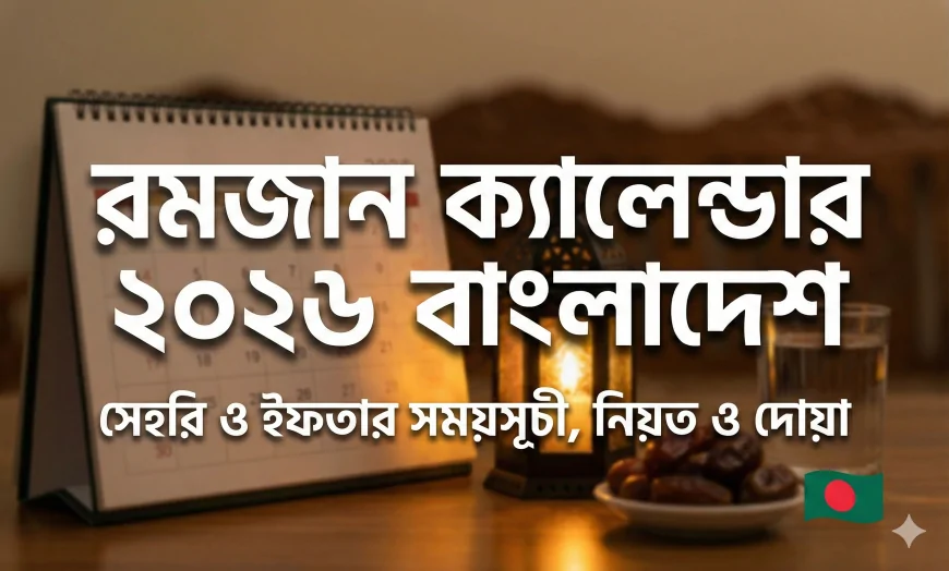 রমজান ক্যালেন্ডার ২০২৬ বাংলাদেশ | সেহরি ও ইফতার সময়সূচী, নিয়ত ও দোয়া