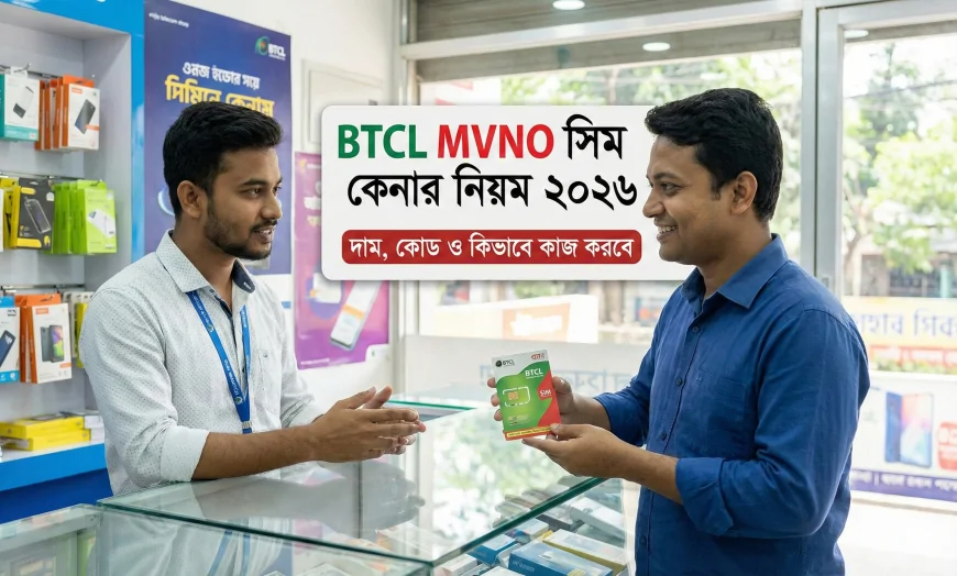 BTCL MVNO সিম কেনার নিয়ম ২০২৬ | দাম, কোড ও কিভাবে কাজ করবে