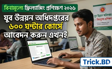 বিনামূল্যে ফ্রিল্যান্সিং প্রশিক্ষণ ২০২৬ | যুব উন্নয়ন অধিদপ্তরের ৬০০ ঘণ্টার কোর্সে আবেদন করুন এখনই