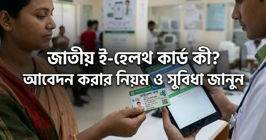 জাতীয় ই-হেলথ কার্ড ২০২৬: আবেদন করার নিয়ম, সুবিধা ও চালুর তারিখ জানুন