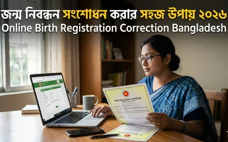 জন্ম নিবন্ধন সংশোধন করার সহজ উপায় ২০২৬ | Online Birth Registration Correction Bangladesh