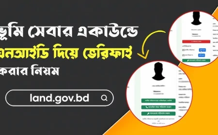 ভূমি সেবায় Account Create ও NID Verify করার সহজ নিয়ম | land.gov.bd Registration Guide