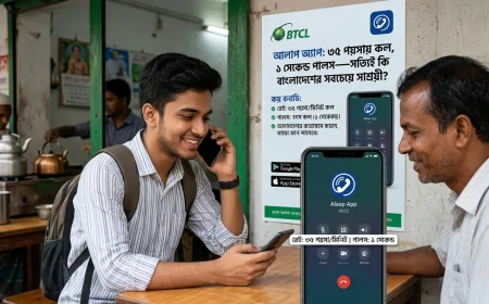 আলাপ অ্যাপ: ৩৫ পয়সায় কল, ১ সেকেন্ড পালস—BTCL-এর Alaap App কি সত্যিই Bangladesh-এর সবচেয়ে সাশ্রয়ী Calling App