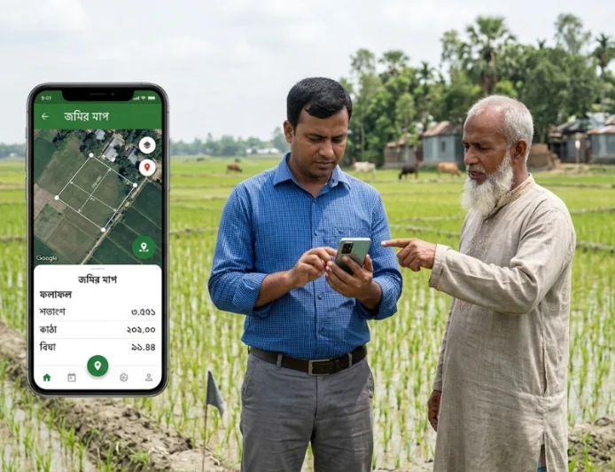 মোবাইল দিয়ে জমির পরিমাপের সেরা App 2026: শতাংশ, কাঠা ও বিঘার হিসাব A to Z সহজ টিউটোরিয়াল