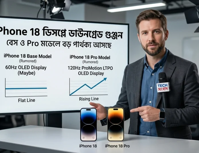 iPhone 18 ডিসপ্লে ডাউনগ্রেড গুঞ্জন – বেস ও Pro মডেলে বড় পার্থক্য আসছে
