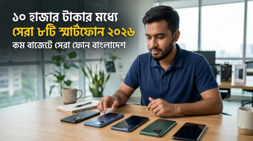 ১০ হাজার টাকার মধ্যে সেরা ৮টি স্মার্টফোন ২০২৬ | কম বাজেটে ভালো ফোন বাংলাদেশ