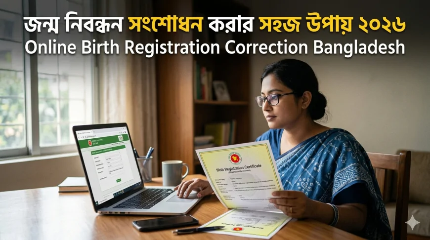 জন্ম নিবন্ধন সংশোধন করার সহজ উপায় ২০২৬ | Online Birth Registration Correction Bangladesh
