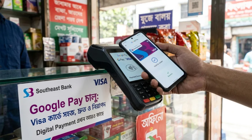 Southeast Bank Google Pay চালু: Visa কার্ডে সহজ, দ্রুত ও নিরাপদ Digital Payment এখন আরও কাছে
