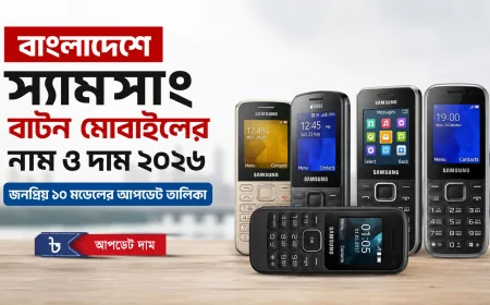 বাংলাদেশে স্যামসাং বাটন মোবাইলের নাম ও দাম ২০২৬ | জনপ্রিয় ১০ মডেলের আপডেট তালিকা