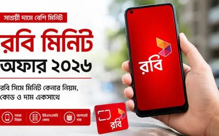 রবি মিনিট অফার ২০২৬ | রবি সিমে মিনিট কেনার নিয়ম, কোড ও দাম একসাথে