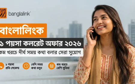 বাংলালিংক ১ পয়সা কলরেট অফার ২০২৬: কম খরচে দীর্ঘ সময় কথা বলার সেরা সুযোগ