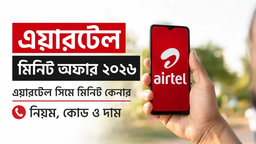 এয়ারটেল মিনিট অফার ২০২৬ | এয়ারটেল সিমে মিনিট কেনার নিয়ম, কোড ও দাম এক নজরে
