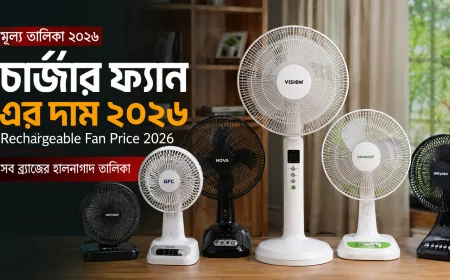 চার্জার ফ্যান এর দাম ২০২৬ – Rechargeable Fan Price 2026 (সব ব্র্যান্ডের হালনাগাদ তালিকা)
