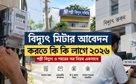 বিদ্যুৎ মিটার আবেদন করতে কি কি লাগে ২০২৬: পল্লী বিদ্যুৎ ও শহরের সব নিয়ম একসাথে