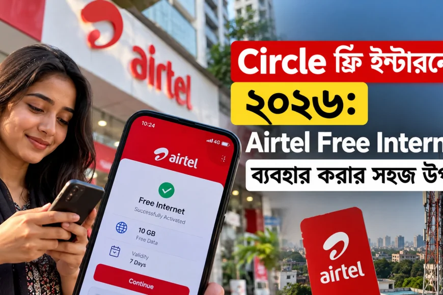 Circle ফ্রি ইন্টারনেট ২০২৬: Airtel Free Internet ব্যবহার করার সহজ উপায়