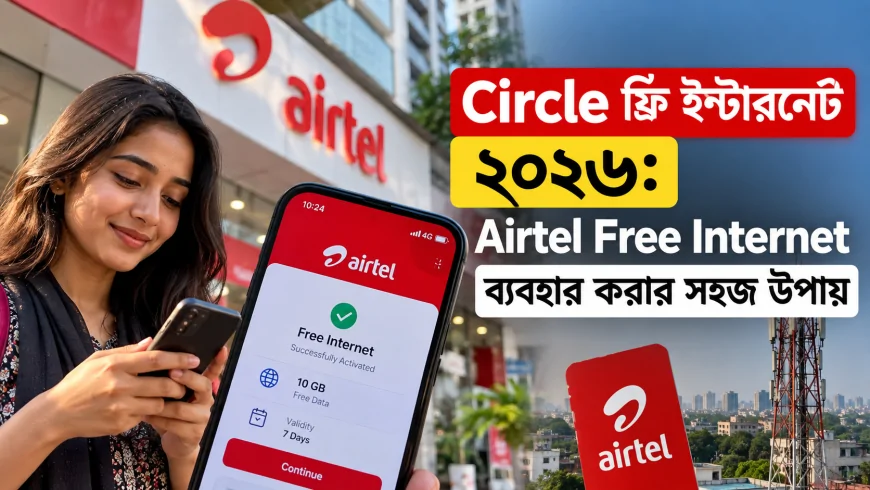 Circle ফ্রি ইন্টারনেট ২০২৬: Airtel Free Internet ব্যবহার করার সহজ উপায়