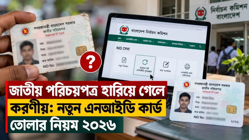জাতীয় পরিচয়পত্র হারিয়ে গেলে করণীয়: নতুন এনআইডি কার্ড তোলার নিয়ম ২০২৬