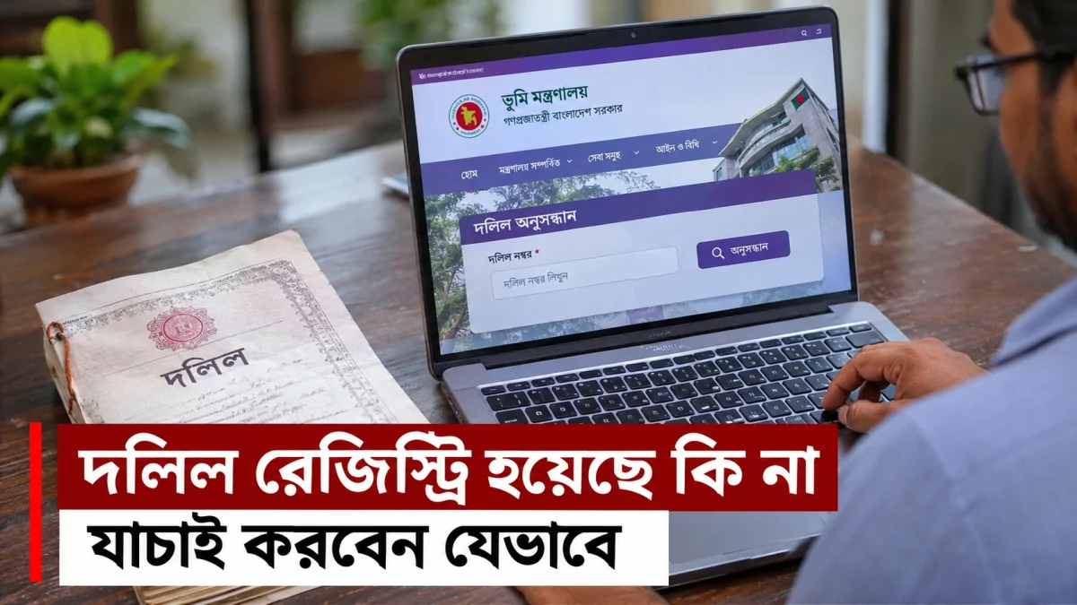 জমির দলিল রেজিস্ট্রি হয়েছে কি না যাচাই করবেন যেভাবে? জেনে নিন সরকারি নিয়ম ও করণীয়