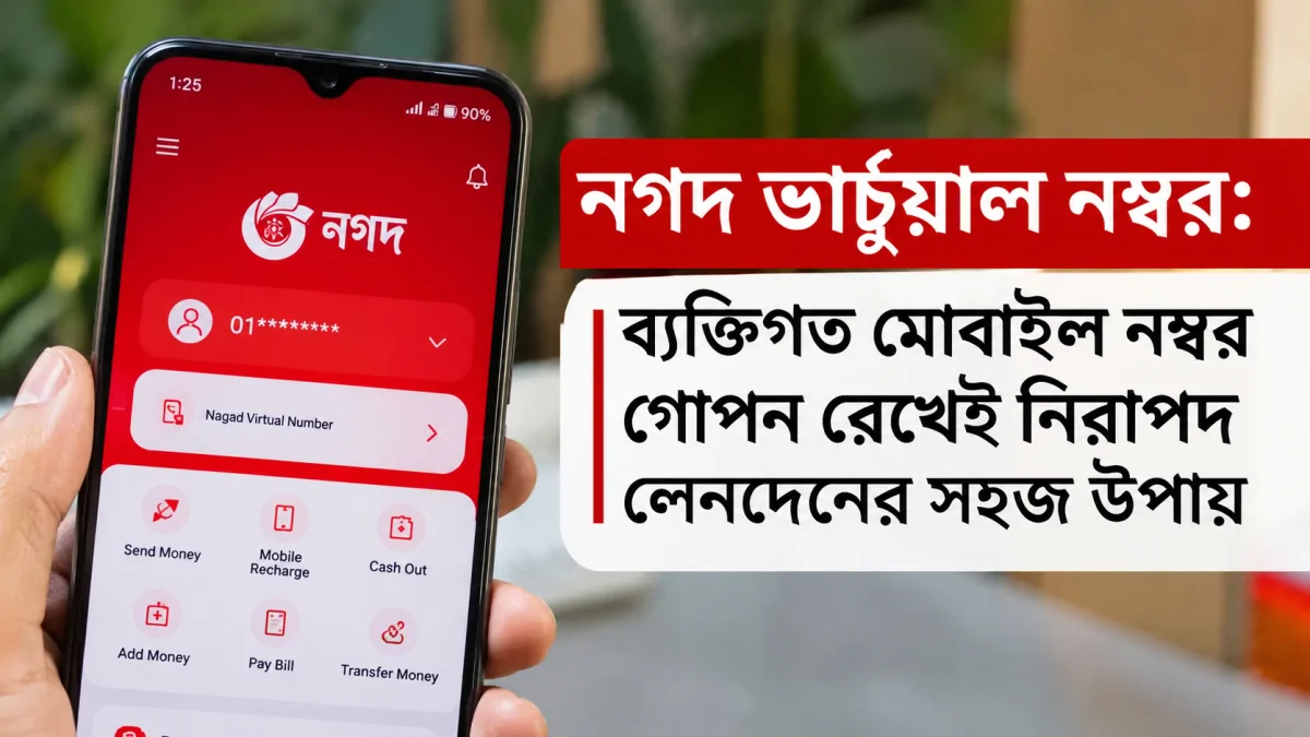 নগদ ভার্চুয়াল নম্বর: ব্যক্তিগত মোবাইল নম্বর গোপন রেখেই নিরাপদ লেনদেনের সহজ উপায়
