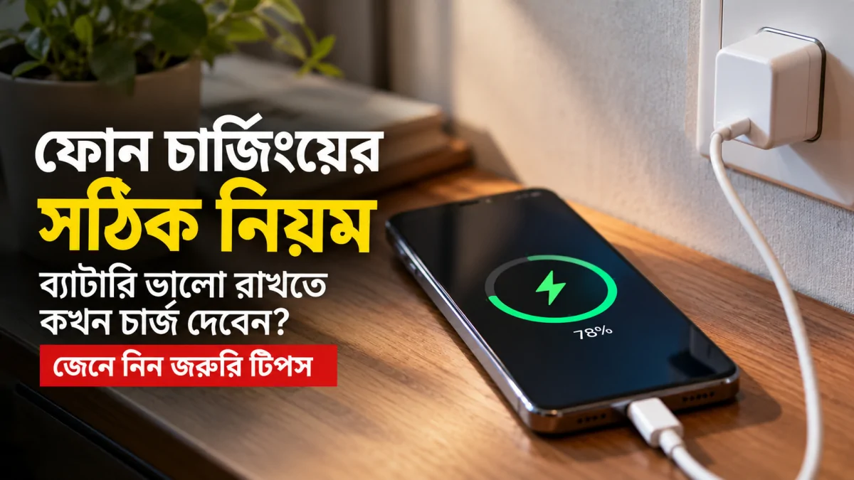 ফোন চার্জিংয়ের সঠিক নিয়ম: ব্যাটারি ভালো রাখতে কখন চার্জ দেবেন? জেনে নিন জরুরি টিপস