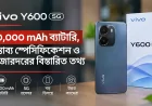 Vivo Y600 5G: ১০,০০০ mAh ব্যাটারি, সম্ভাব্য স্পেসিফিকেশন ও বাজারদরের বিস্তারিত তথ্য