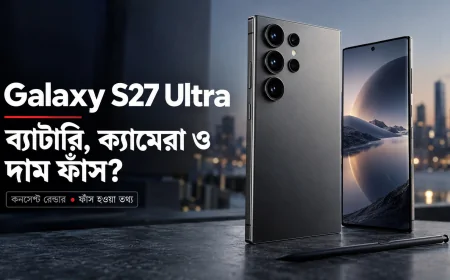 Samsung Galaxy S27 Ultra: ফাঁস হলো ব্যাটারি, ক্যামেরা ও দামসহ নতুন যেসব তথ্য