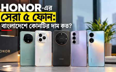 HONOR-এর সেরা ৫ ফোন: বাংলাদেশে কোনটির দাম কত?