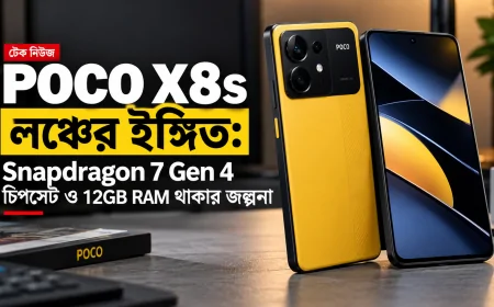 Poco X8s লঞ্চের ইঙ্গিত: Snapdragon 7 Gen 4 চিপসেট ও 12GB RAM থাকার জল্পনা