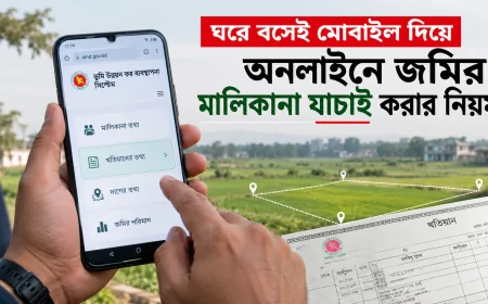 ঘরে বসেই মোবাইল দিয়ে অনলাইনে জমির মালিকানা যাচাই করার নিয়ম