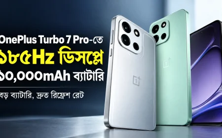 OnePlus Turbo 7 Pro-তে ১৮৫Hz ডিসপ্লে, ১০,০০০mAh ব্যাটারি