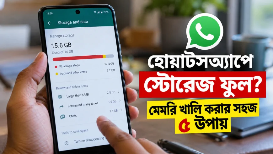হোয়াটসঅ্যাপে স্টোরেজ ফুল? মেমরি খালি করার সহজ ৫ উপায়