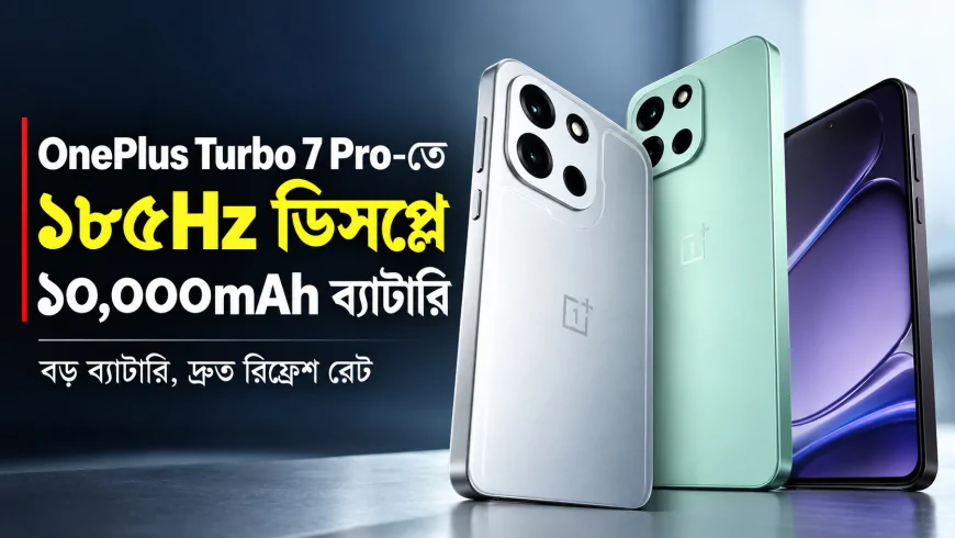 OnePlus Turbo 7 Pro-তে ১৮৫Hz ডিসপ্লে, ১০,০০০mAh ব্যাটারি